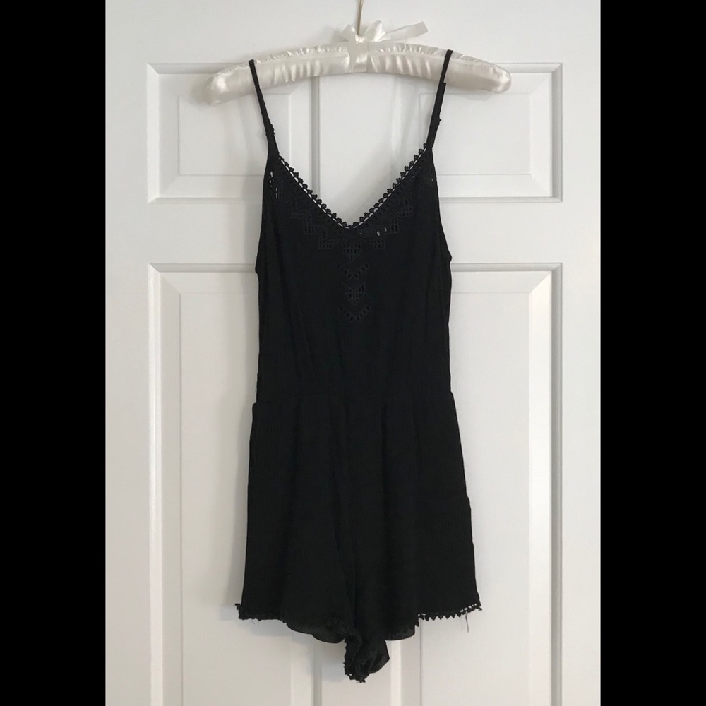 Black Lush Romper